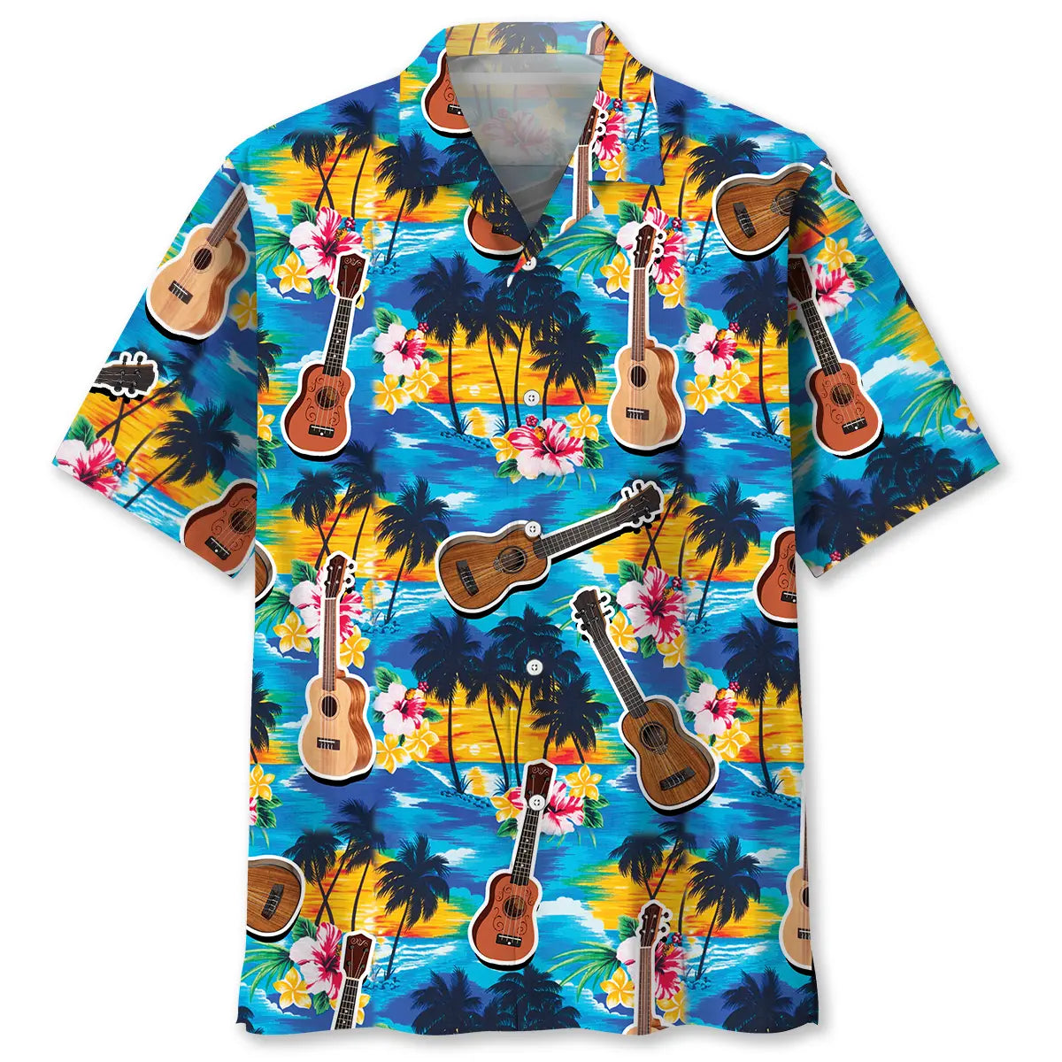 Hawaiian Shirt / Adults / S Tropical Ukulele Hawaiian Shirt