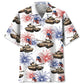 Hawaiian Shirt / Adults / S Tropical USA Tank Veteran Hawaiian Shirt