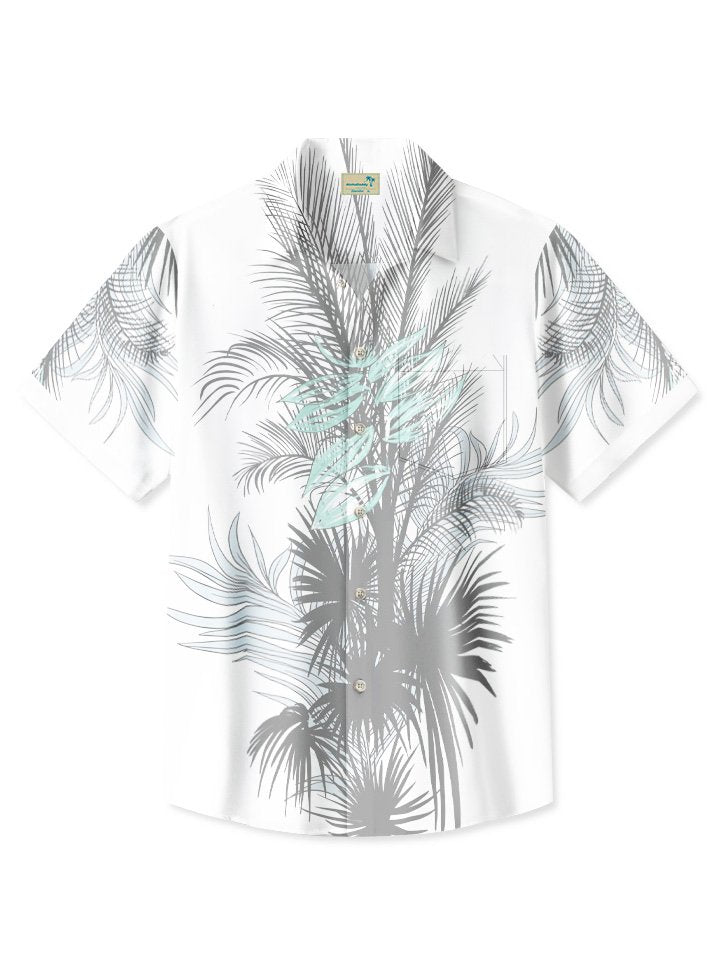 Hawaiian Shirt / Adults / S Tropical Vegetation Leaves Beach Vacation Hawaiian Shirt