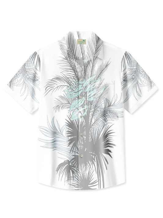 Hawaiian Shirt / Adults / S Tropical Vegetation Leaves Beach Vacation Hawaiian Shirt