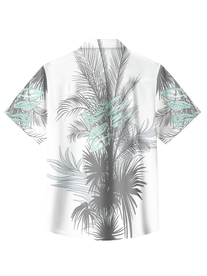Tropical Vegetation Leaves Beach Vacation Hawaiian Shirt