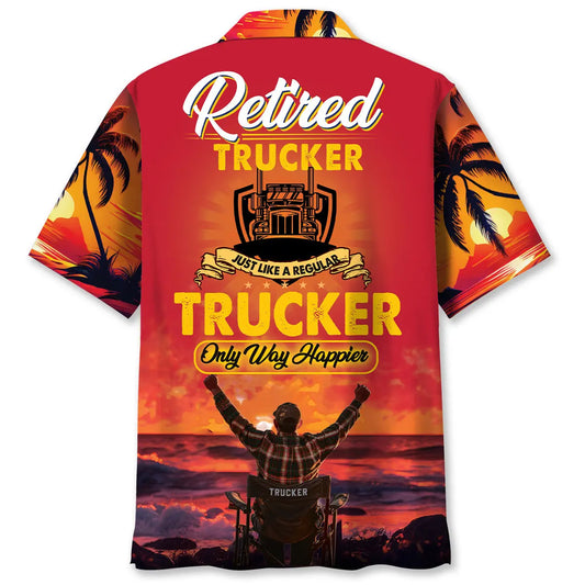 Hawaiian Shirt / Adults / S Trucker Retirement Hawaiian Shirt
