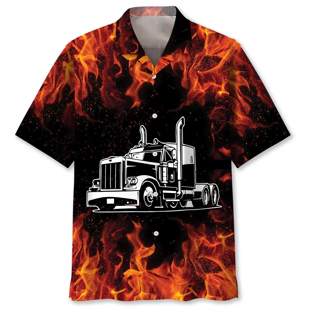 Hawaiian Shirt / Adults / S Trucker Shift Up and Hammer Down Hawaiian Shirt
