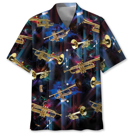 Hawaiian Shirt / Adults / S Trumpet Light Hawaiian Shirt