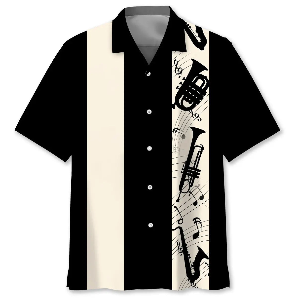 Hawaiian Shirt / Adults / S Trumpet Musical Hawaiian Shirt