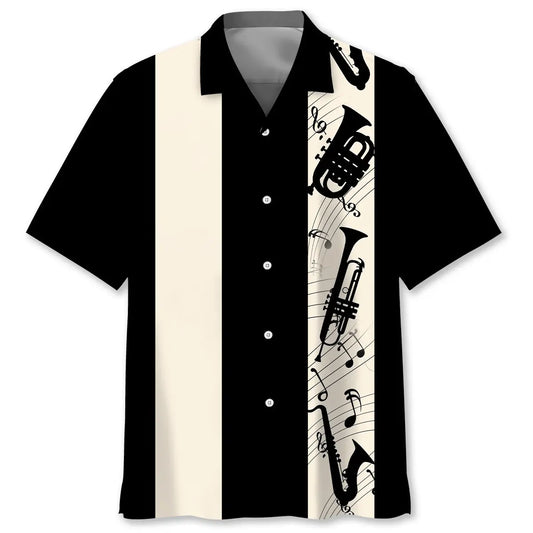 Hawaiian Shirt / Adults / S Trumpet Musical Hawaiian Shirt