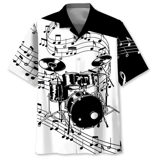 Hawaiian Shirt / Adults / S Trust Me I'm A Drummer Hawaiian Shirt