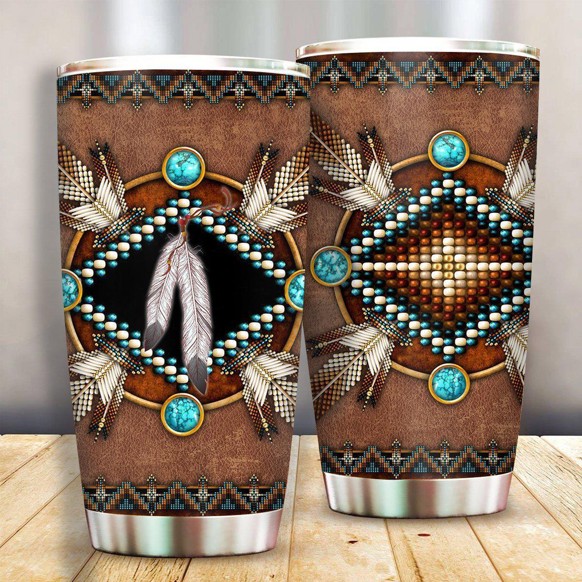 Native American Sign Nature With Brown 20 Oz Tumbler