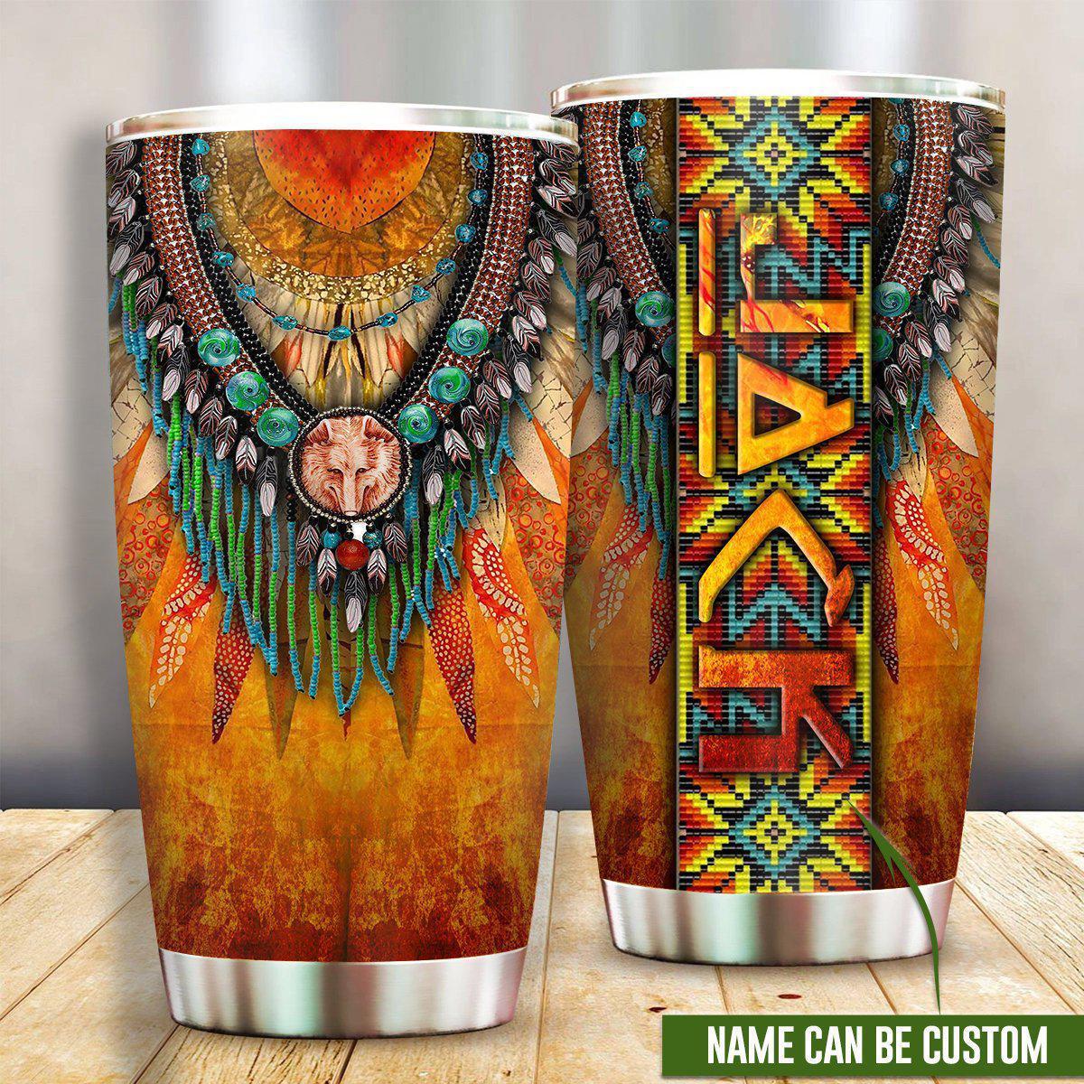 Native American Lover Sunset Personalized 20 Oz Tumbler