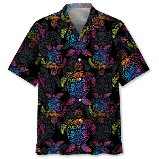Hawaiian Shirt / Adults / S Turtle Polynesian Hawaiian Shirt