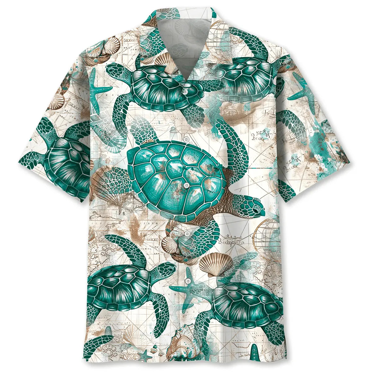 Hawaiian Shirt / Adults / S Turtle Vintage Hawaiian Shirt