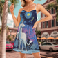 Unicorn Night Sky Love – Women's Summer Sleeveless V-Neck Camisole Dress