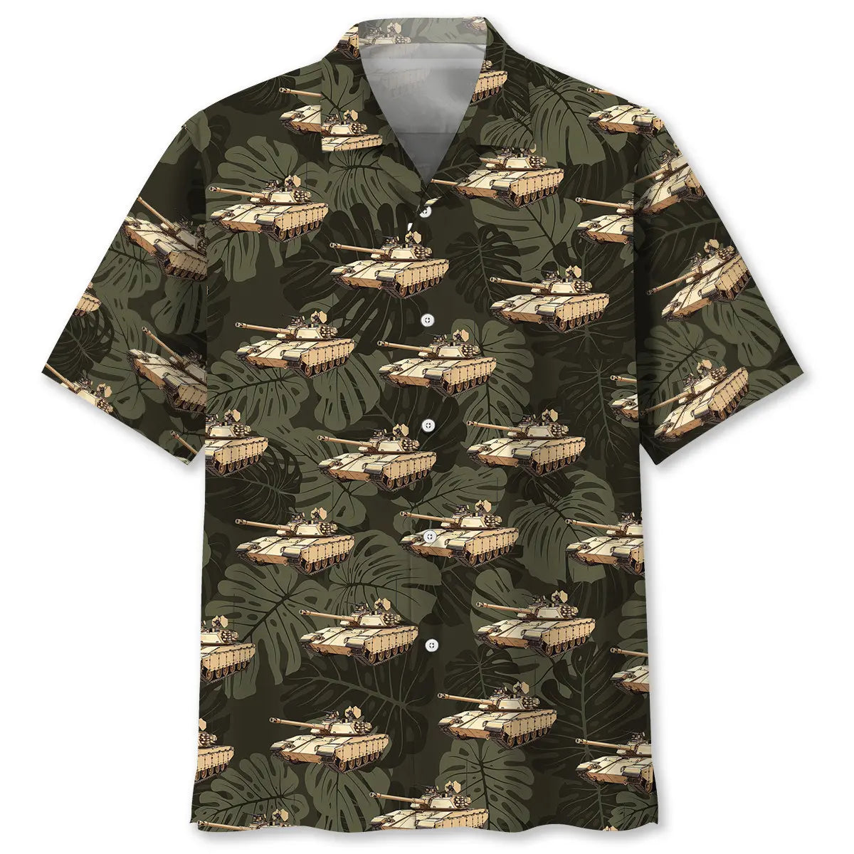 Hawaiian Shirt / Adults / S USA Bradley Veteran Hawaiian Shirt