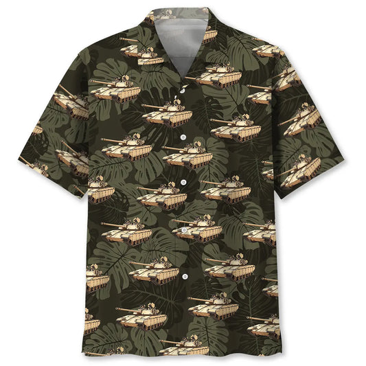 Hawaiian Shirt / Adults / S USA Bradley Veteran Hawaiian Shirt