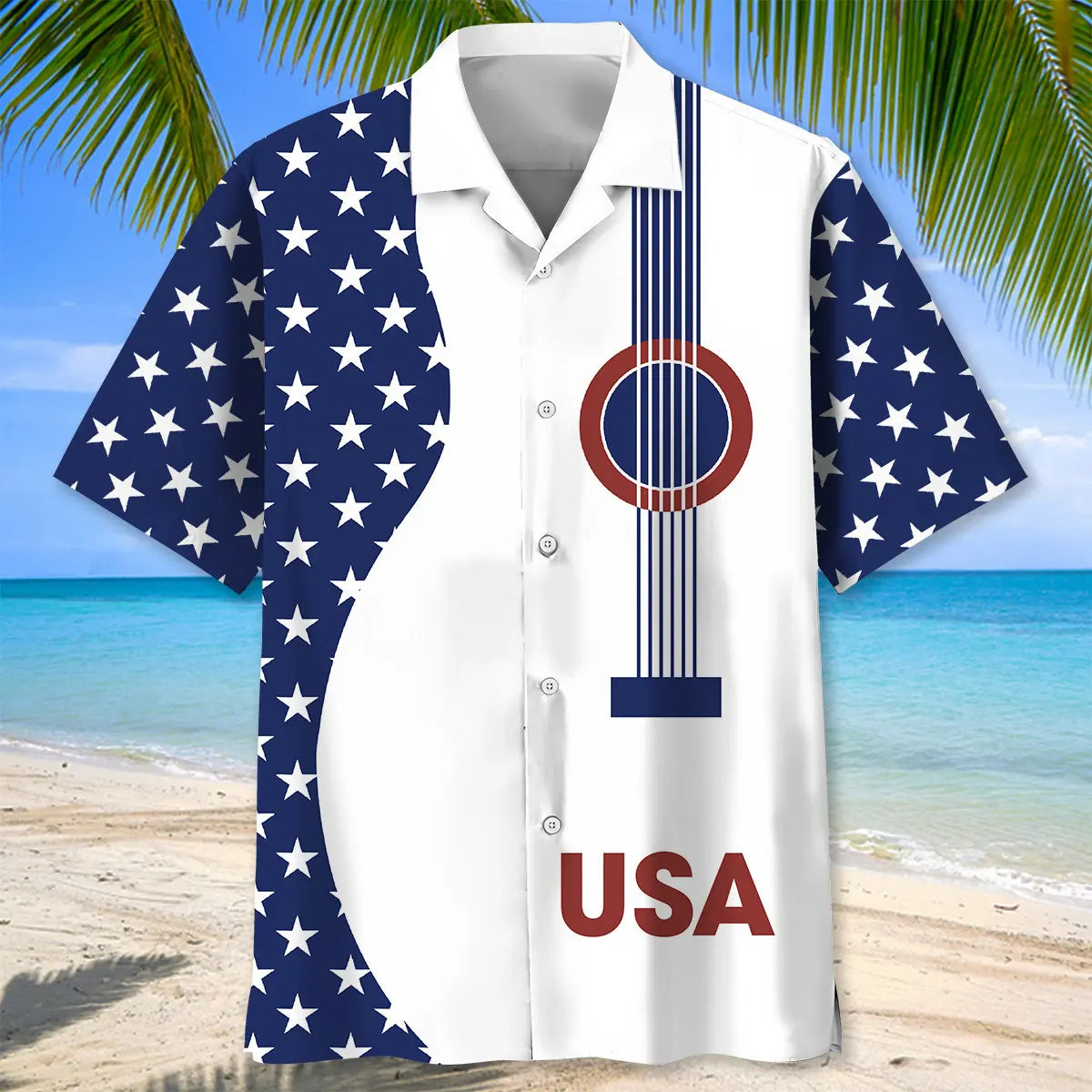 USA Guitar Hawaiian Shirt