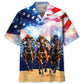 Hawaiian Shirt / Adults / S USA Jockey Horse Racing Hawaiian Shirt