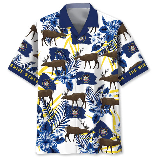Hawaiian Shirt / Adults / S Utah Proud The Beehive State Hawaiian Shirt