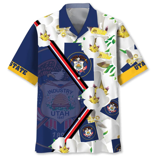 Hawaiian Shirt / Adults / S Utah State Funny Hawaiian Shirt