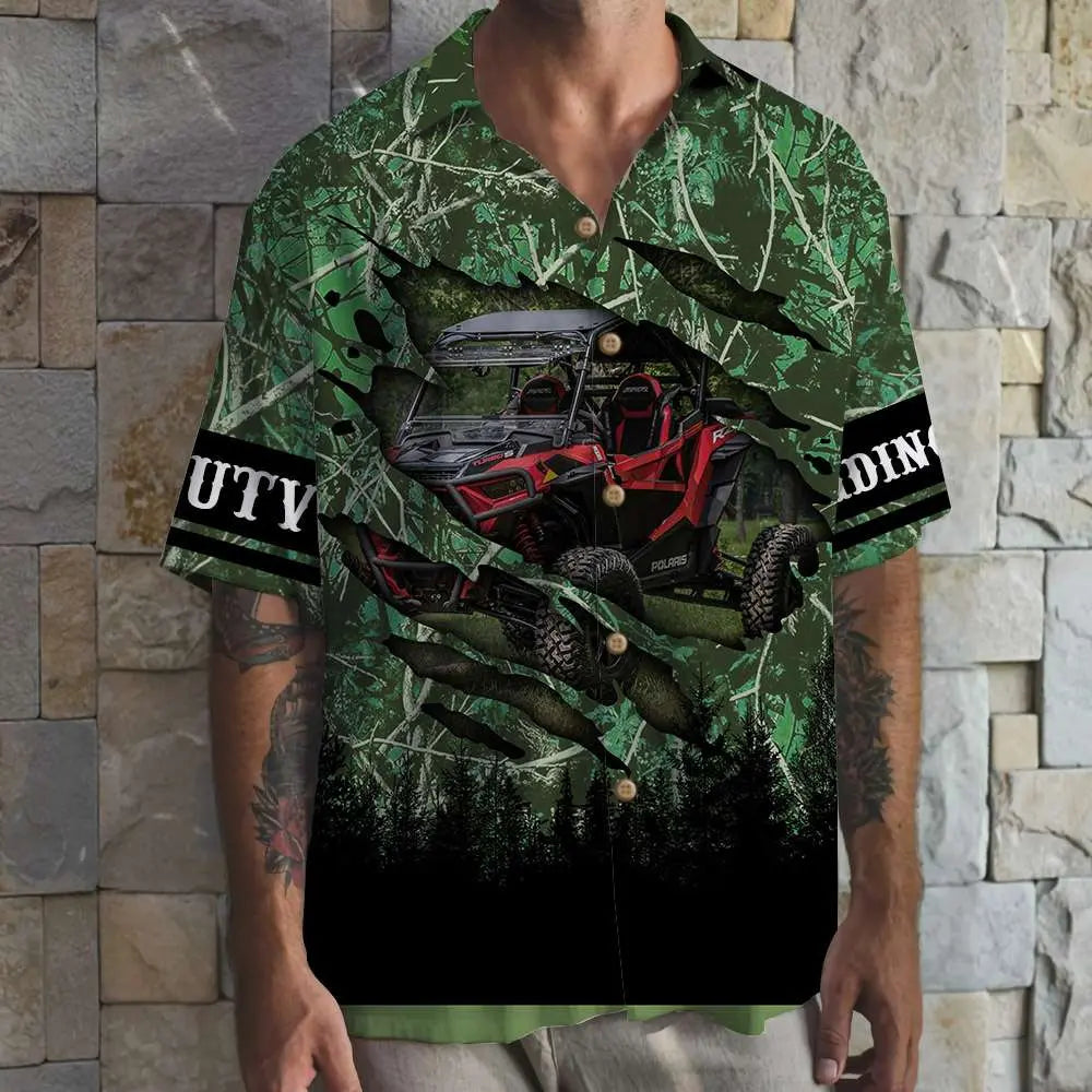 UTV Riding Unisex Hawaiian Shirt Aloha Shirt Summer Vibe UTV Riding Car