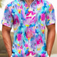 Vacation Watercolor Ombre Hawaiian Floral Beach Hawaiian Shirt