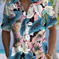 Hawaiian Shirt / Adults / S Vegetation Animal Parrot Summer Beach Vacation Hawaiian Shirt