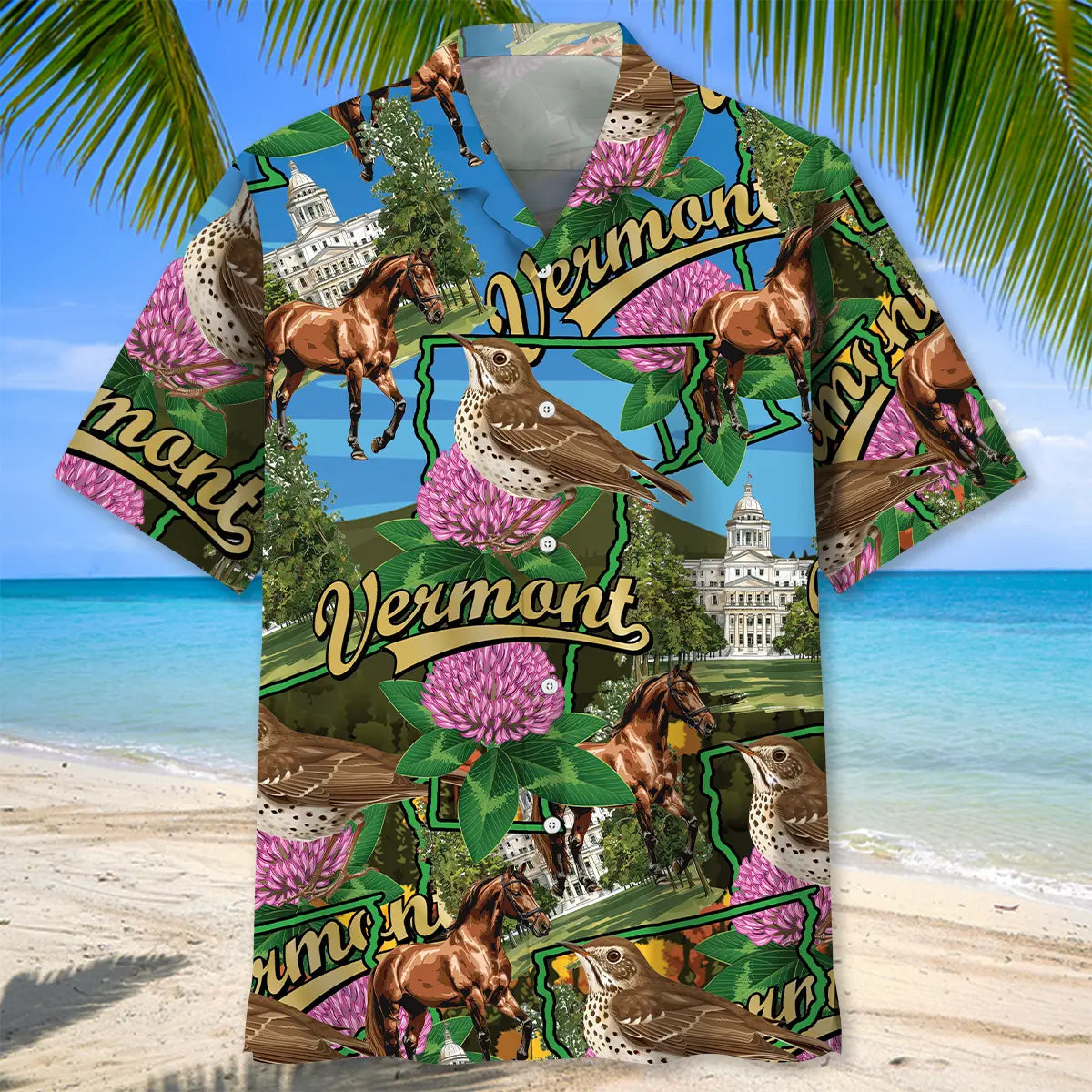 Vermont Proud Hawaiian Shirt