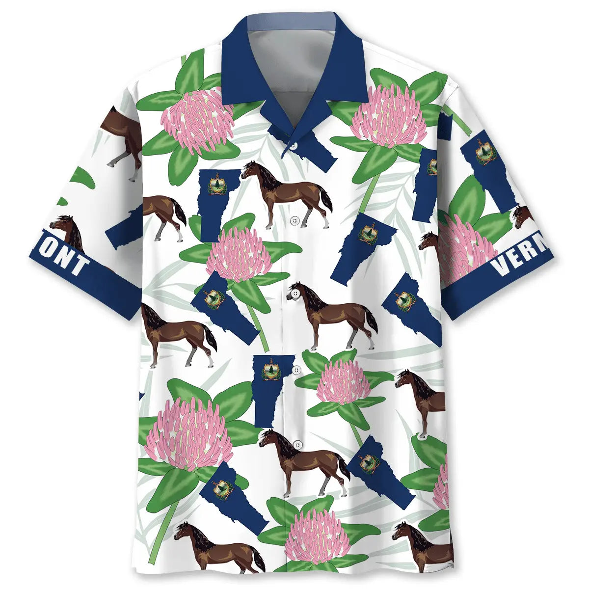 Hawaiian Shirt / Adults / S Vermont State Proud Hawaiian Shirt