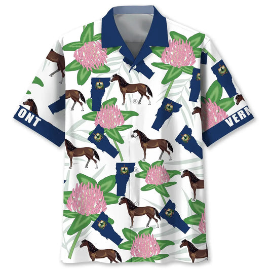 Hawaiian Shirt / Adults / S Vermont State Proud Hawaiian Shirt