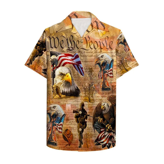 Hawaiian Shirt / Adults / S Veteran Unisex Hawaiian Shirt Aloha Shirt