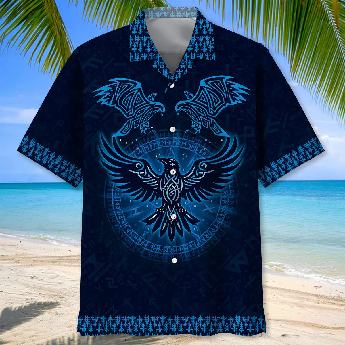 Viking Raven Hawaiian Shirt