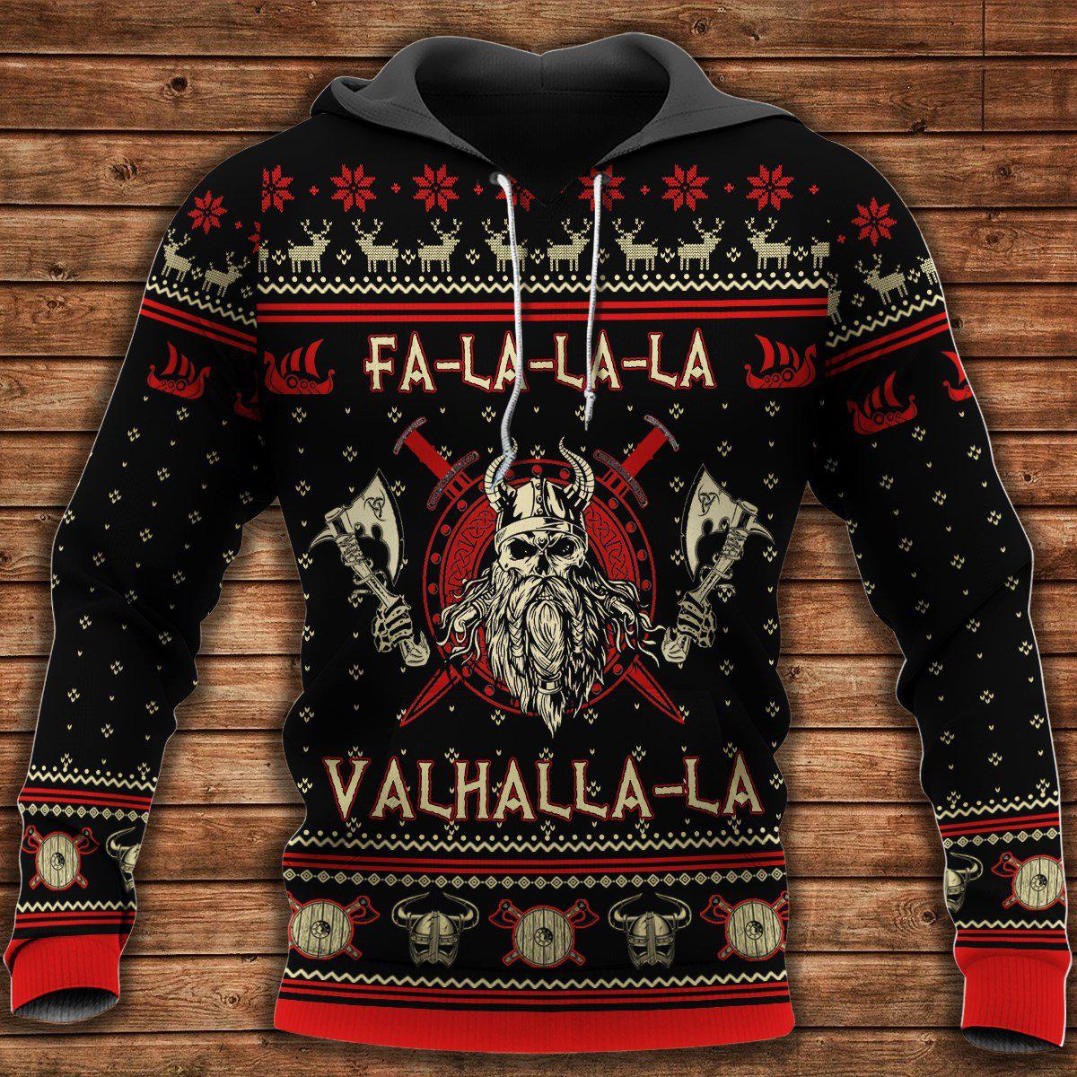 Viking Warrior Black And Red Art - 3D Hoodie