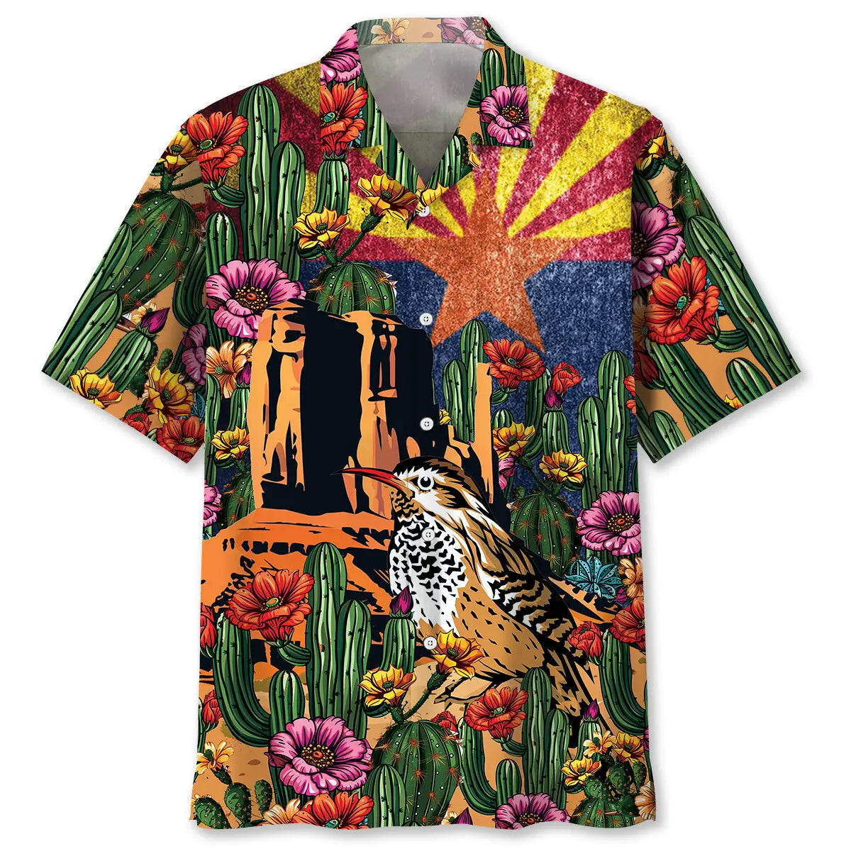 Hawaiian Shirt / Adults / S Vintage Arizona State Hawaiian Shirt