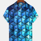 Vintage Art 3D Gradient Geometric Stretch Hawaiian Shirt