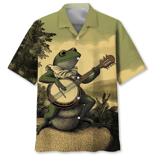 Hawaiian Shirt / Adults / S Vintage Banjo Hawaiian Shirt