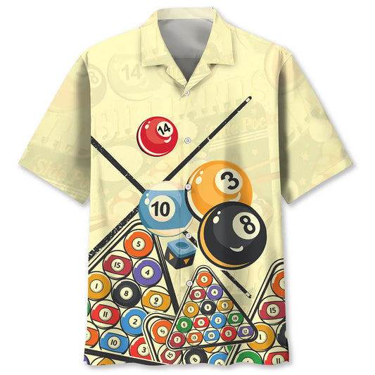 Hawaiian Shirt / Adults / S Vintage Billiard Hawaiian Shirt