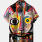 Vintage Cat 50s Abstract Oil Painting Hawaiian Shirt