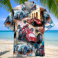 Vintage Classic Race Car Hawaiian Shirt