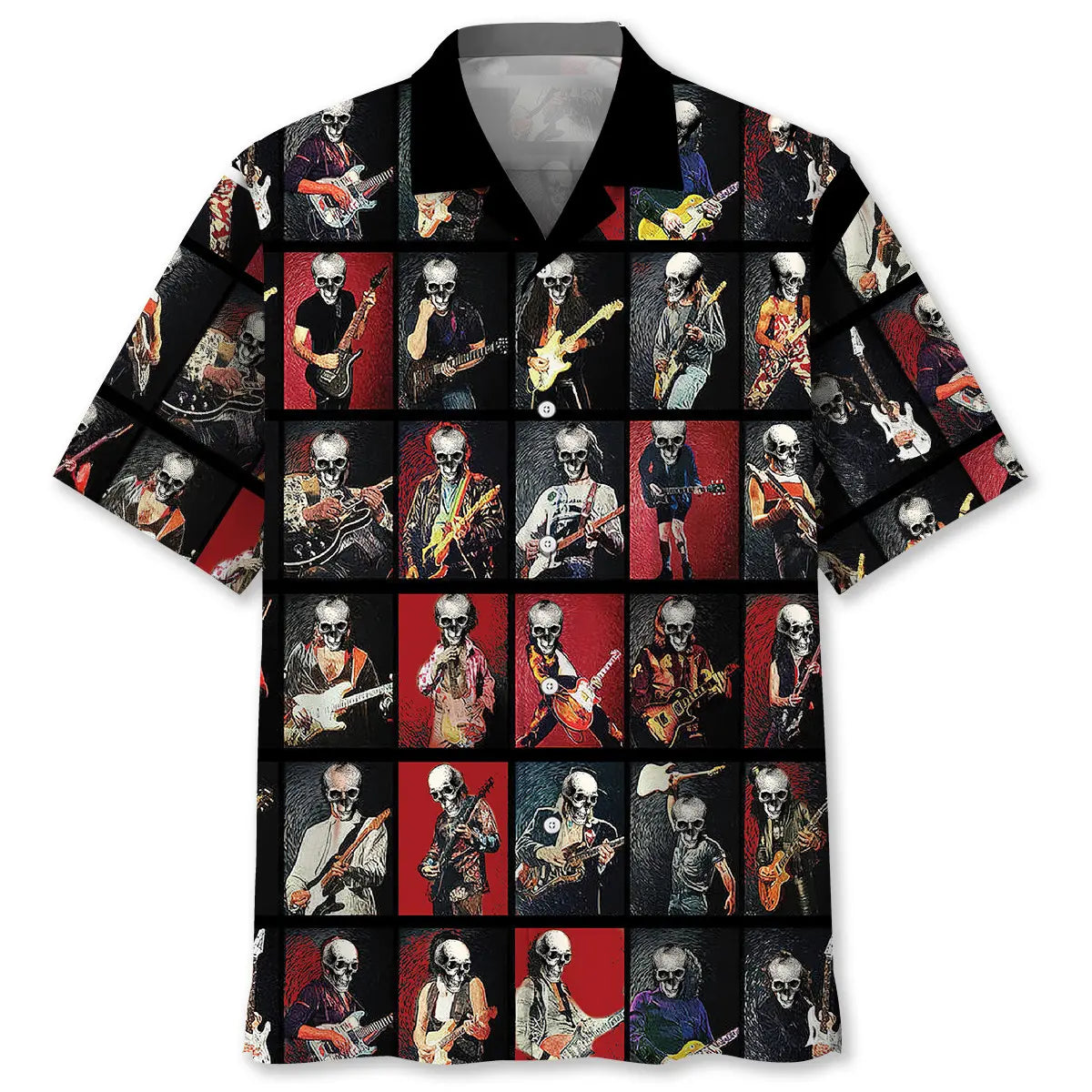 Hawaiian Shirt / Adults / S Vintage Classical Guitarist Hawaiian Shirt