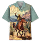 Hawaiian Shirt / Adults / S Vintage Cowboy Bucking Hawaiian Shirt