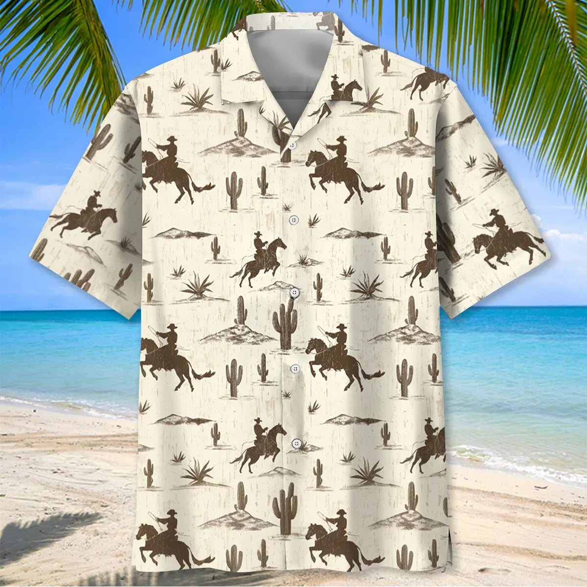 Vintage Cowboy Desert Hawaiian Shirt