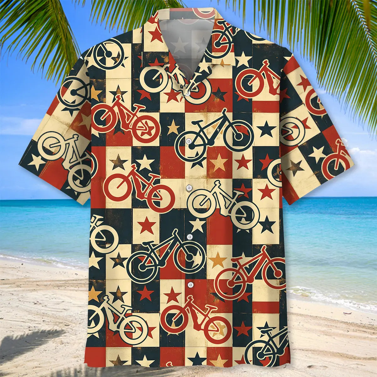 Vintage Cycling USA Hawaiian Shirt