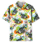 Hawaiian Shirt / Adults / S Vintage Dragonfly And Trumpet Hawaiian Shirt