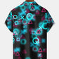 Vintage Geometric 3D Gradient Space Movie Hawaiian Shirt