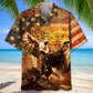 Vintage God Bless America Hawaiian Shirt