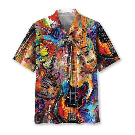 Hawaiian Shirt / Adults / S Vintage Guitar Artist Hawaiian Shirt