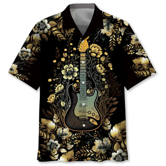 Hawaiian Shirt / Adults / S Vintage Guitar Hawaiian Shirt