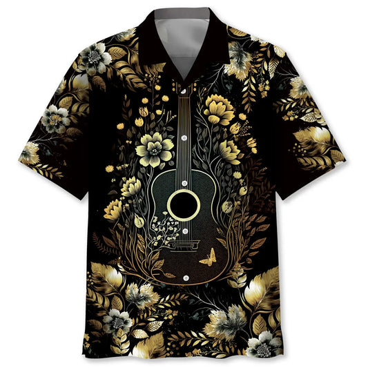 Hawaiian Shirt / Adults / S Vintage Guitarist Hawaiian Shirt