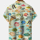Vintage Hawaiian Sea Life Tropical Fish Gradient Vacation Hawaiian Shirt