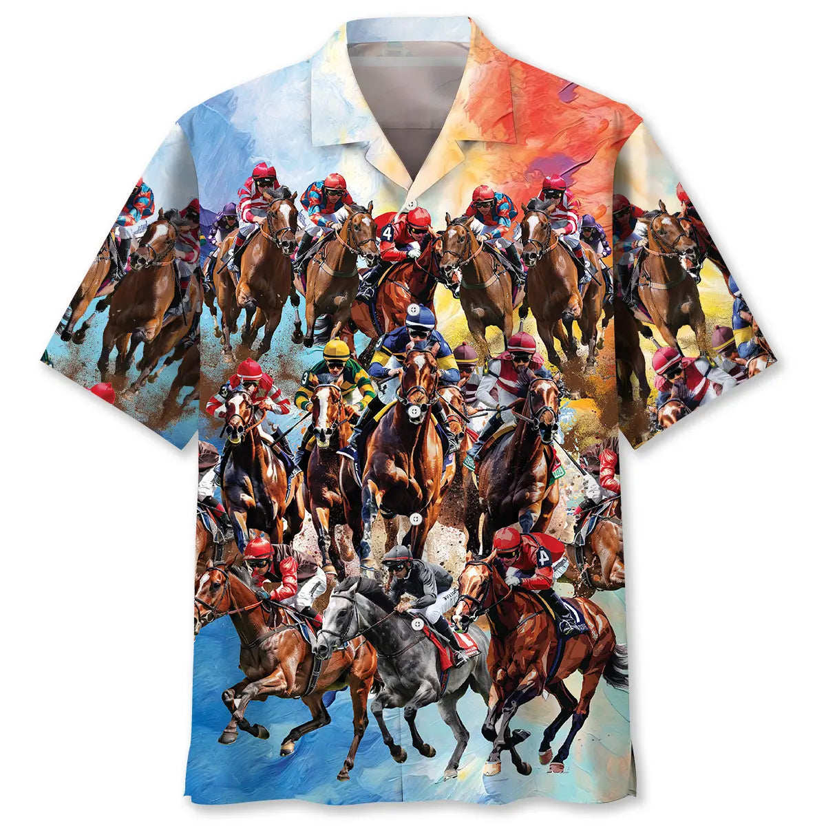 Hawaiian Shirt / Adults / S Vintage Horse Racing Lover Hawaiian Shirt