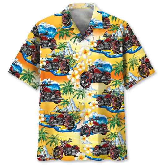 Hawaiian Shirt / Adults / S Vintage Motorcycle Hawaiian Shirt